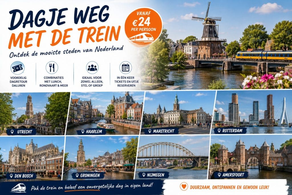15 Bestemmingen Trein Dagretour Korting