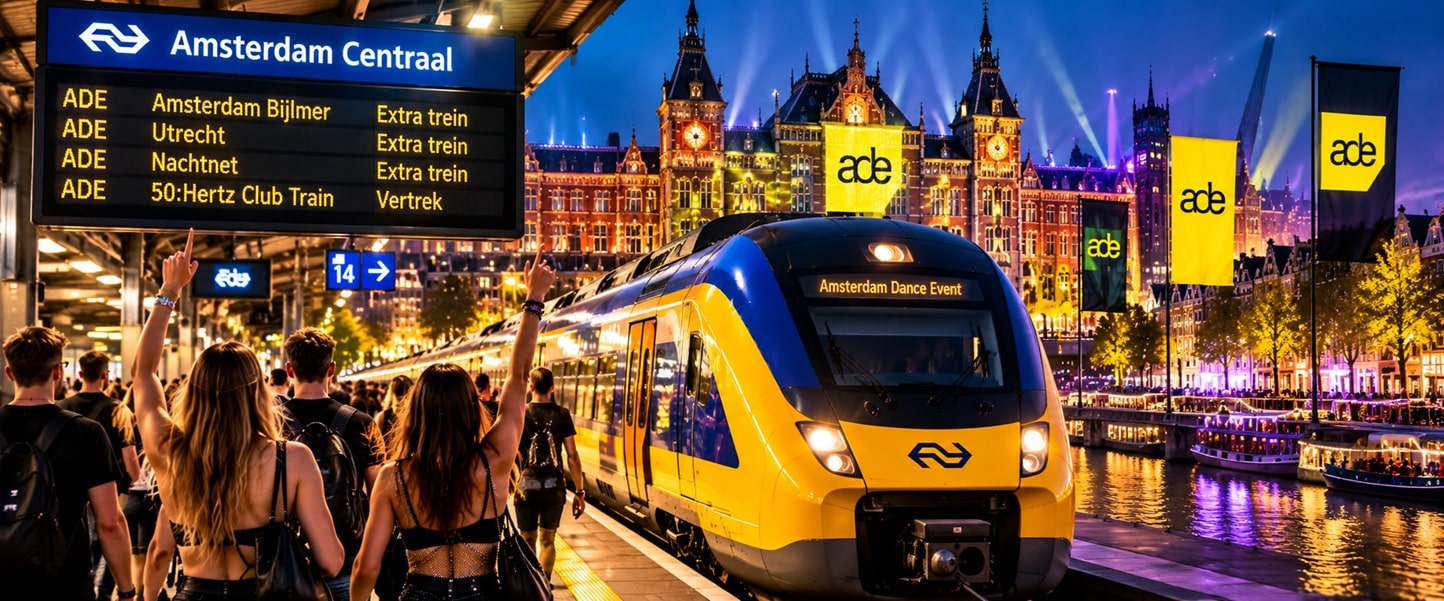 Amsterdam ADE goedkoop treinkaartje
