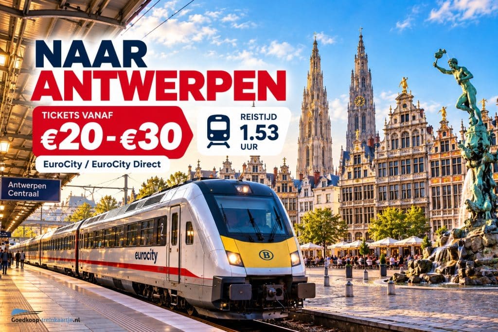 Goedkoop treinkaartje Antwerpen