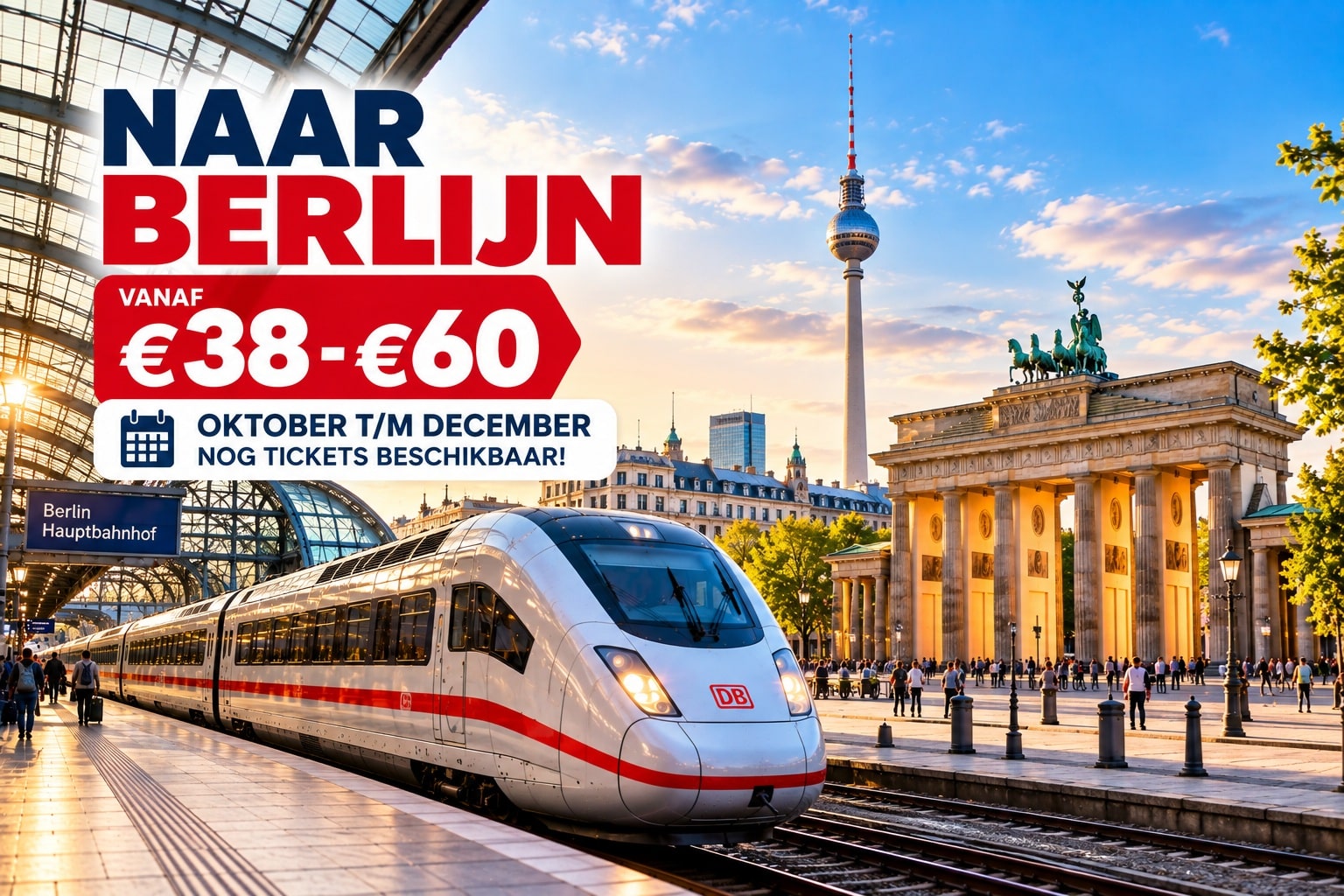 Goedkoop treinkaartje Berlijn