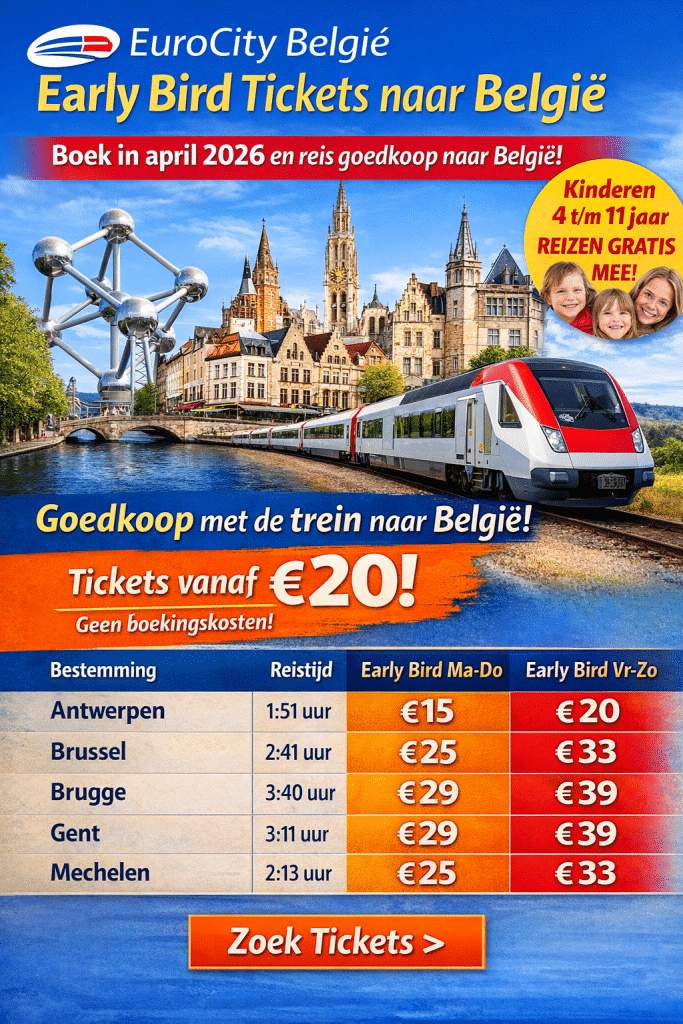 EuroCity: goedkoop met de trein naar België