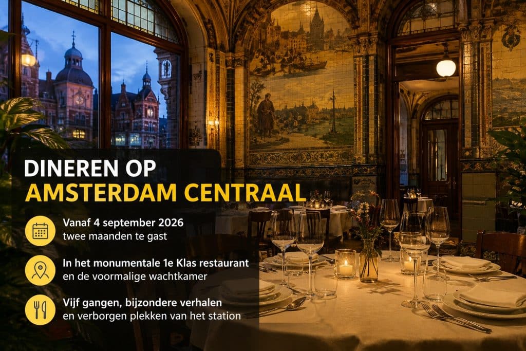 Eten Amsterdam Centraal Restaurant Goedkoop Treinkaartje NL