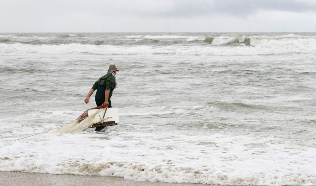 Korren jutten aanzee
