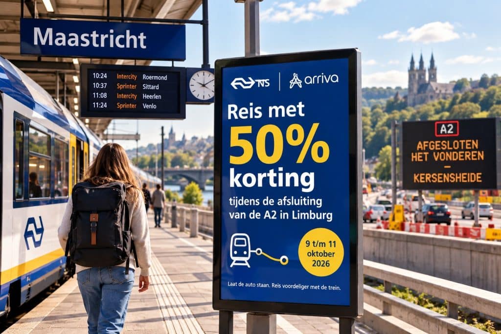 Korting Treinkaartjes A2 50 procent korting