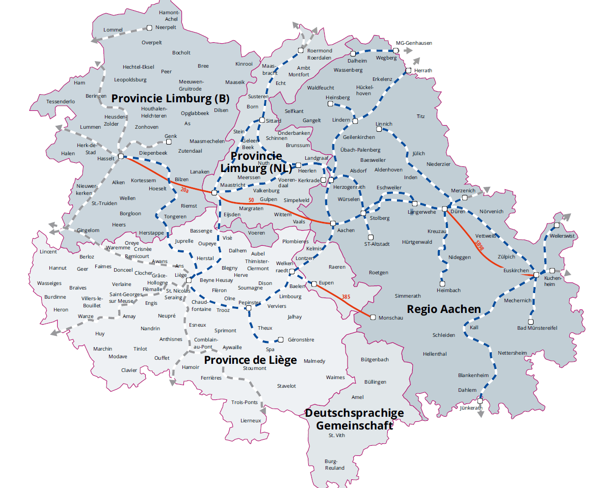 Euregio Ticket » Goedkoop-treinkaartje.nl