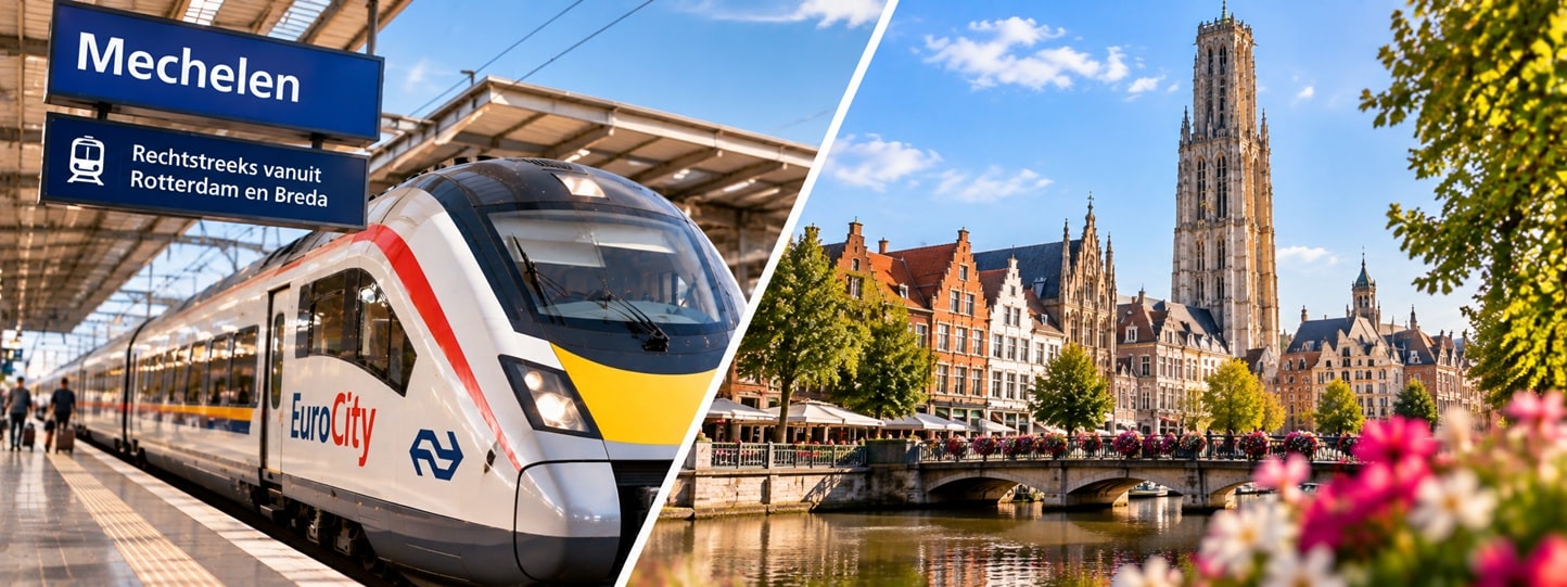 Mechelen EuroCity Treinkaartje Korting
