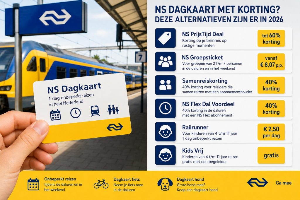 NS dagkaart Korting 2026