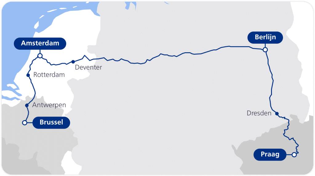 Nachttrein Route European Sleaper