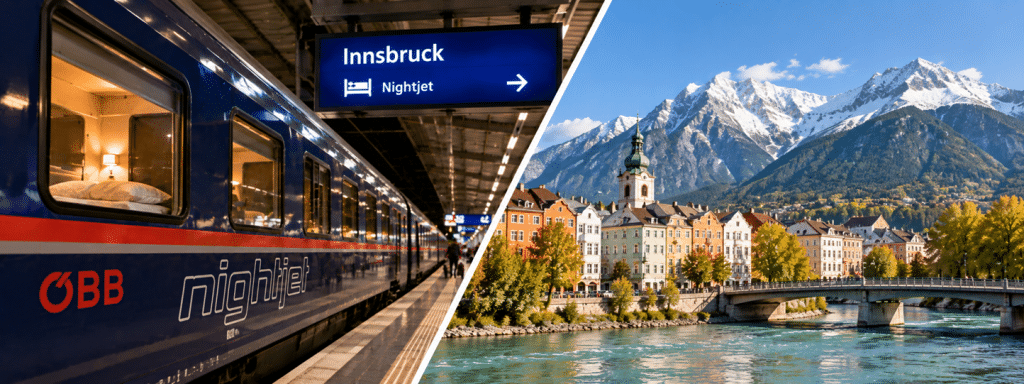 Met de Nightjet naar Innsbruck: vanaf €35 en tot 79% goedkoper