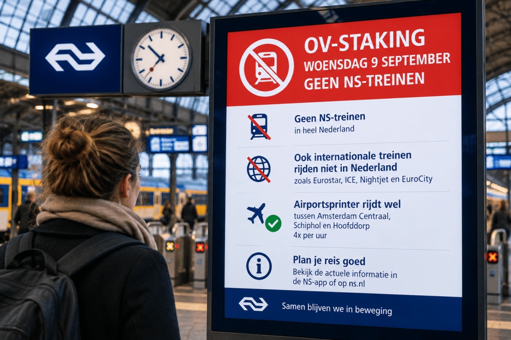 Staking Trein Openbaar Vervoer 9 September