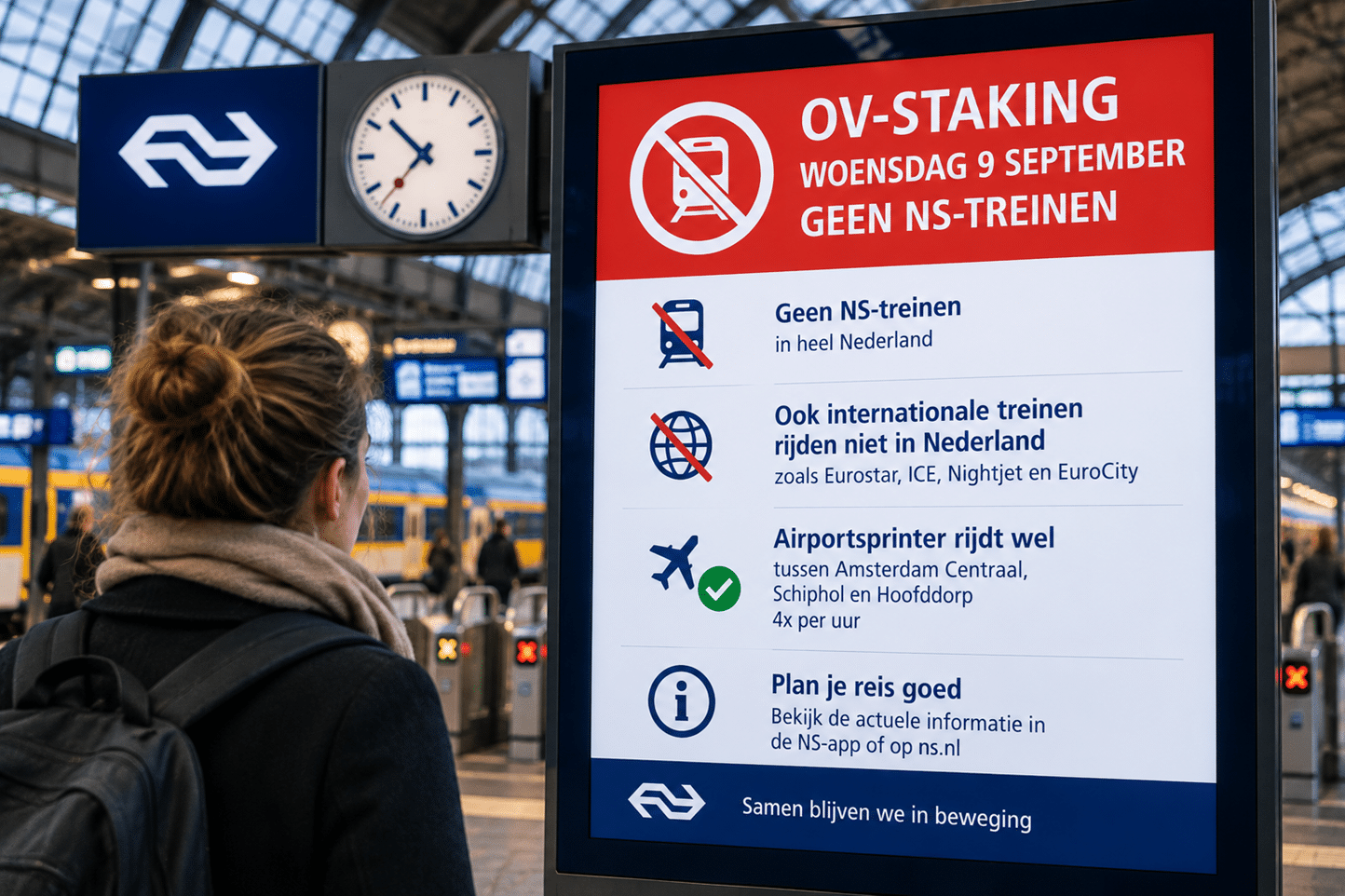 Staking Trein Openbaar Vervoer 9 September