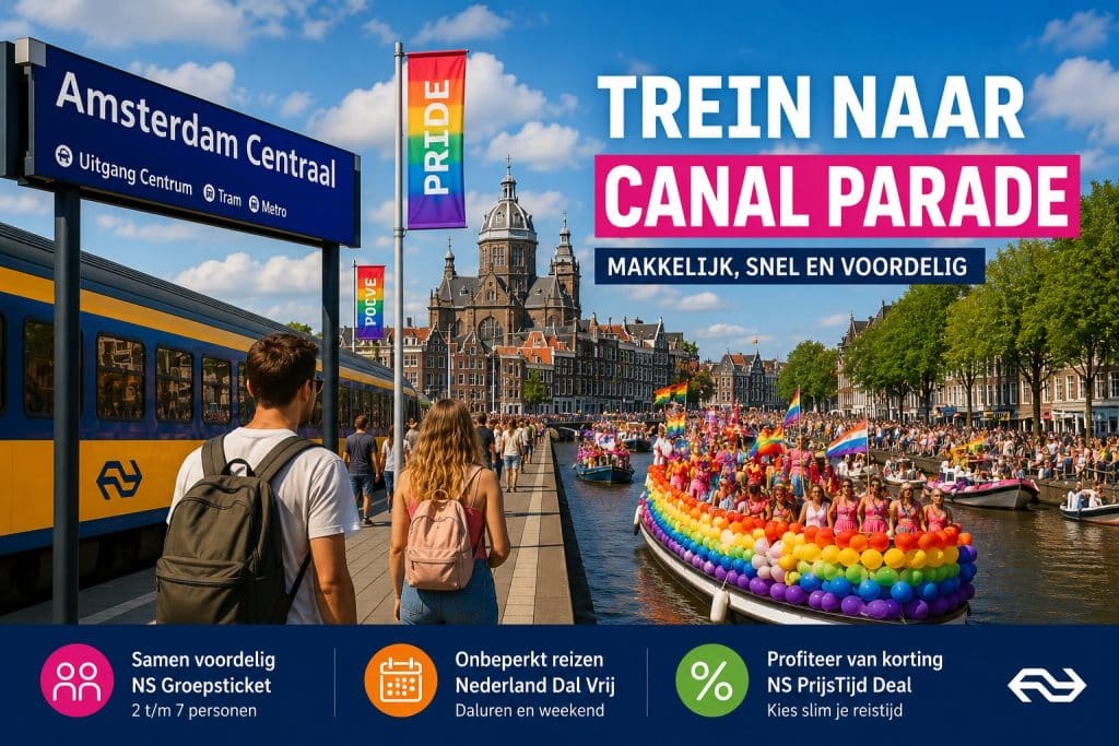 Trein Canal Parade Amsterdam