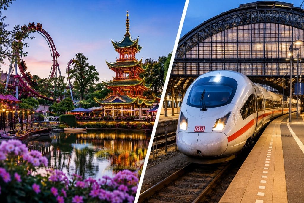 Trein Kopenhagen Tivoli Gardens