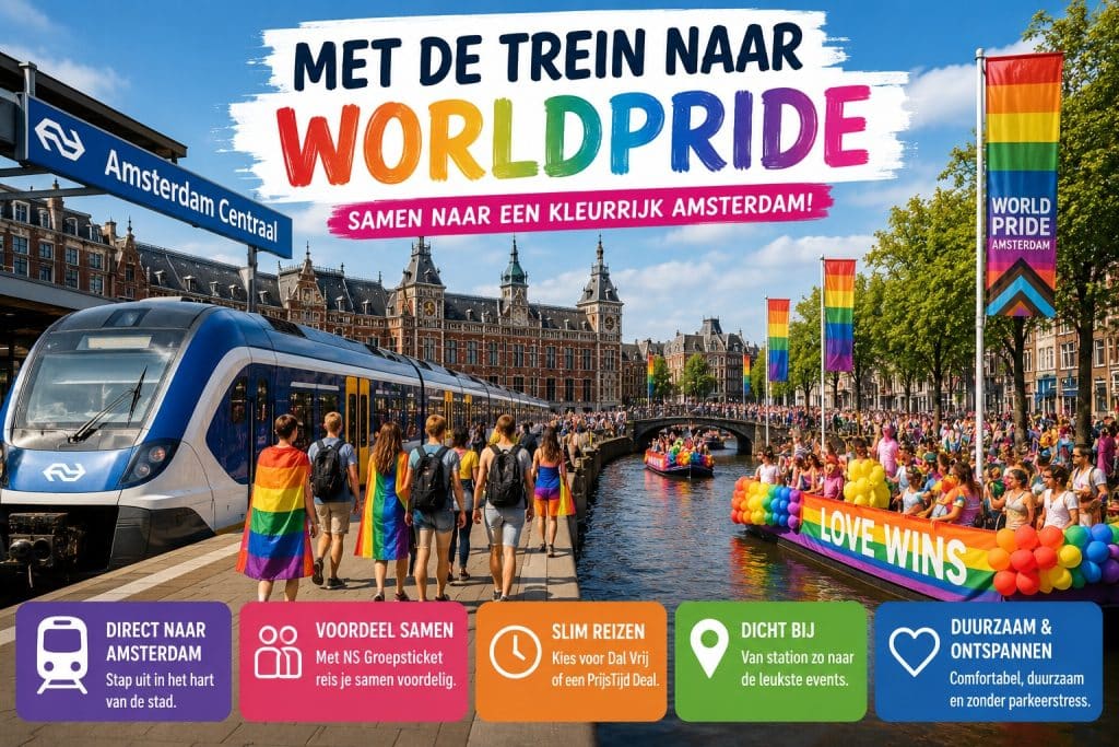 Trein WorldPride Amsterdam Korting