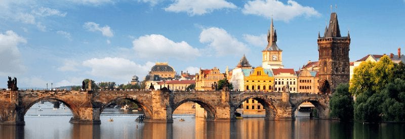 Trein naar Praag in Tsjechie