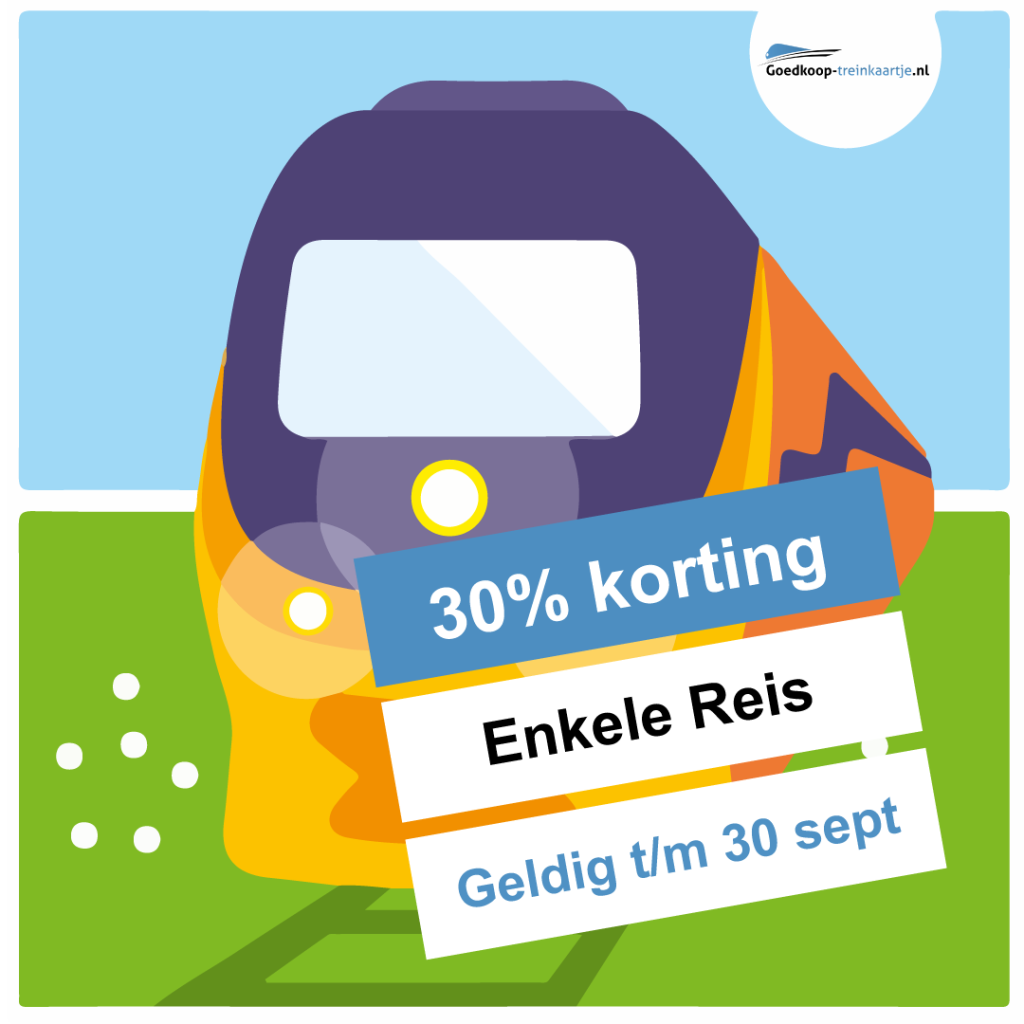 Treinkaartje Enkele Reis 30% korting