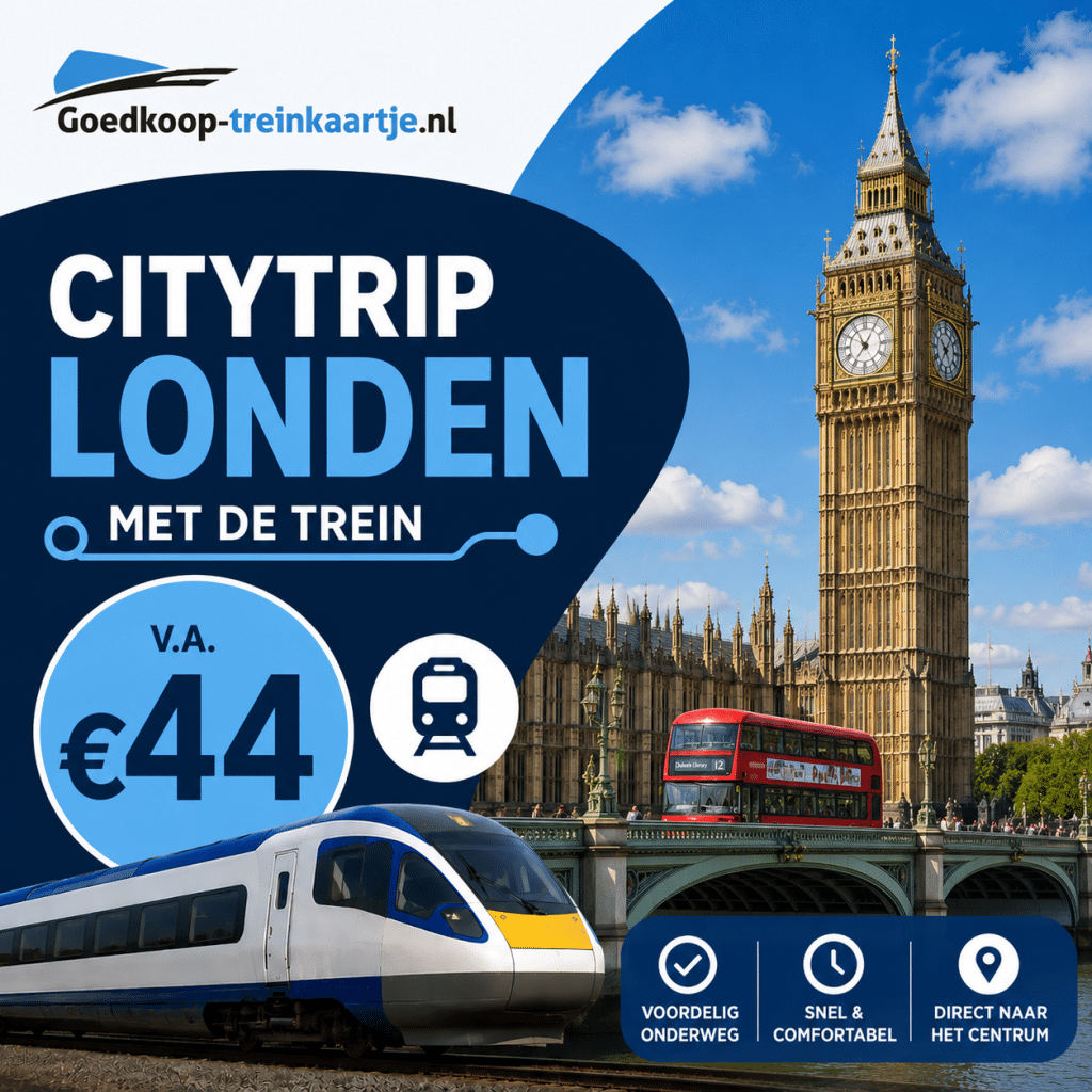 Treinkaartje Londen 44 euro