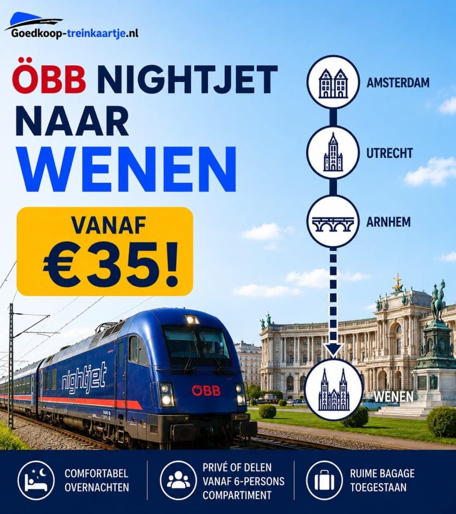 Treinkaartje Wenen 35 OBB nightjet