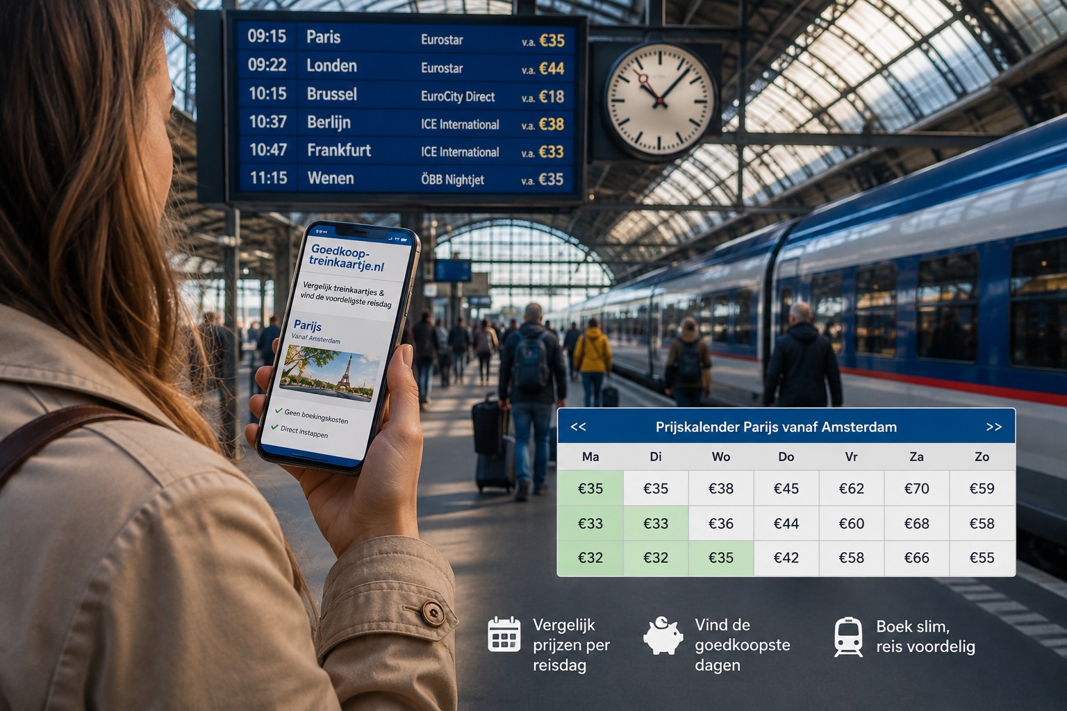 Vergelijk treinkaartjes Nieuws
