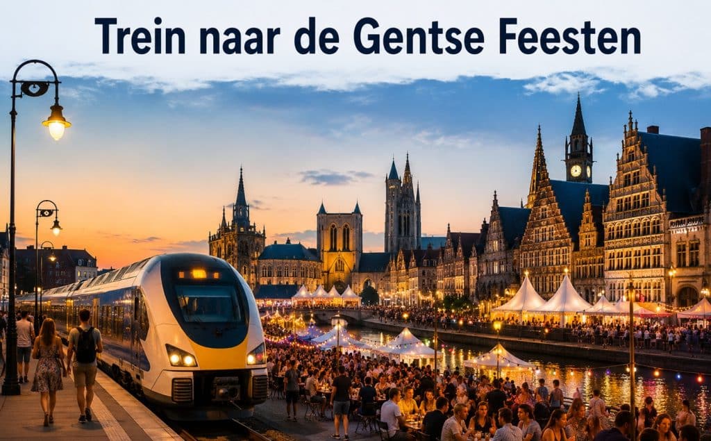 trein Gentse Feesten Belgie